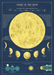 Cavallini Geschenkpapier/Poster Chart Of The Moon