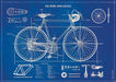 Cavallini Geschenkpapier/Poster Ten-Speen Road Bicycle