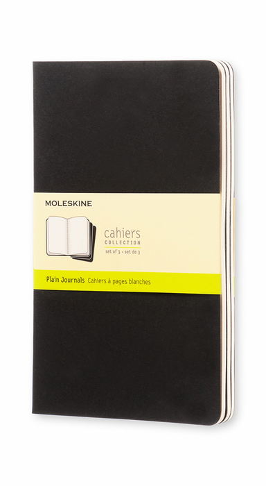 Moleskine Cahier Notizheft L Blanko Schwarz Softcover