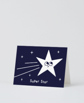 wrap grußkarten encouragement super star