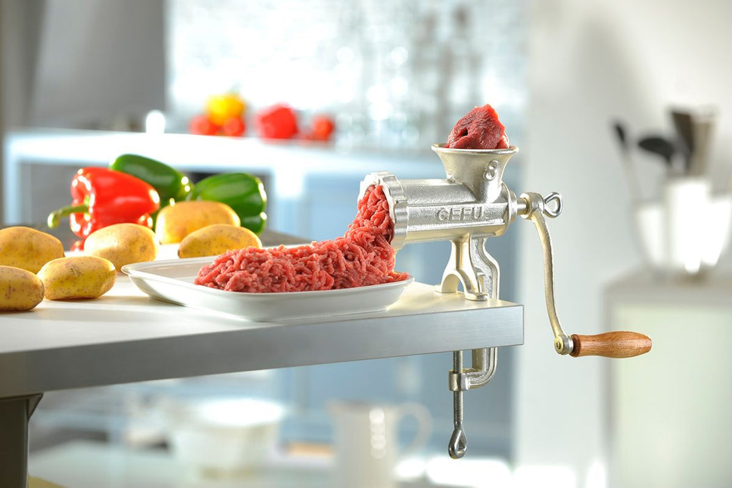 GEFU Fleischwolf TRICA GR.5 + Spritzgebäckvorsatz