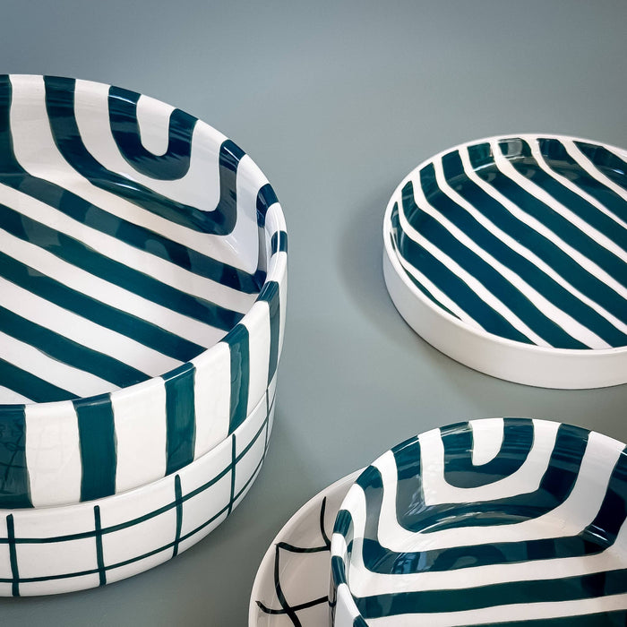 Schale GRID Groß - Gentle Green