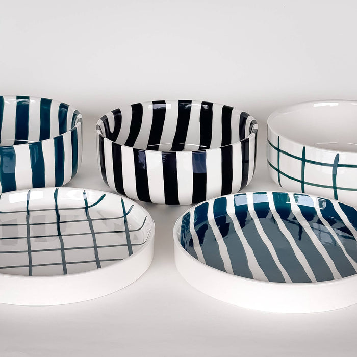 Schale Grid Small - Gentle Green