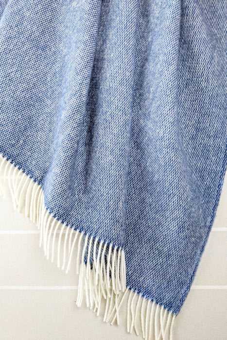 Wolldecke / Kuscheldecke pickstitch rain