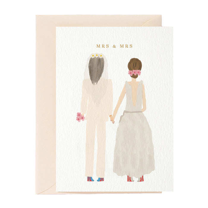 Grußkarte - Mrs & Mrs