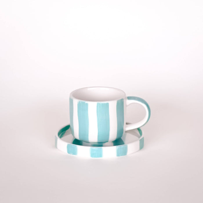 Espresso  Stripes - amalfi mint (2er Set - 4 Teile)