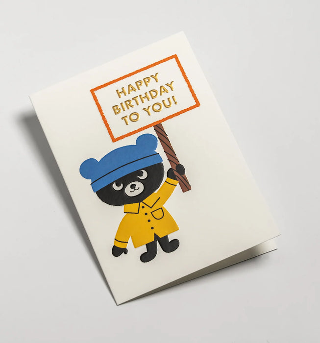 Grußkarte - Happy Birthday to You! Bear