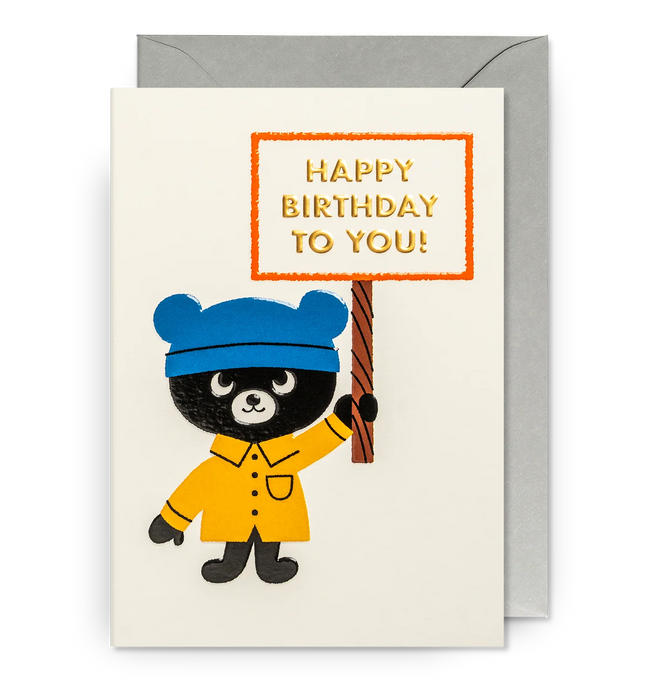 Grußkarte - Happy Birthday to You! Bear