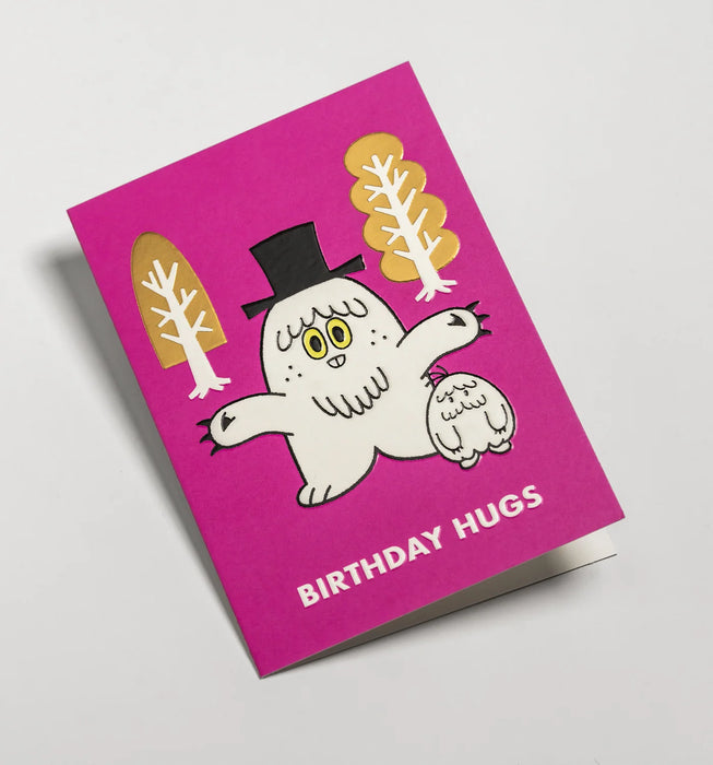 Grußkarte - Monster Hugs Birthday