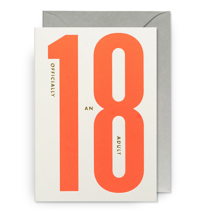 Grußkarte - 18 Officially an Adult