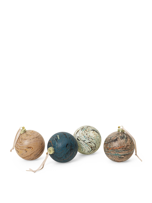Christbaumkugeln - Marble Baubles - Set