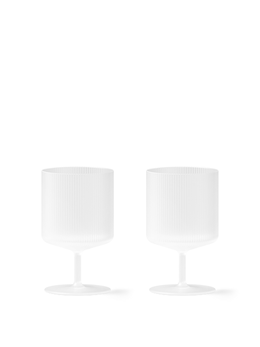 Ripple Frosted Weingläser 2er Set - Wine Glasses
