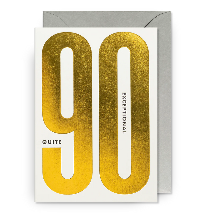 Grußkarte - Quite Exceptional Milestone 90th