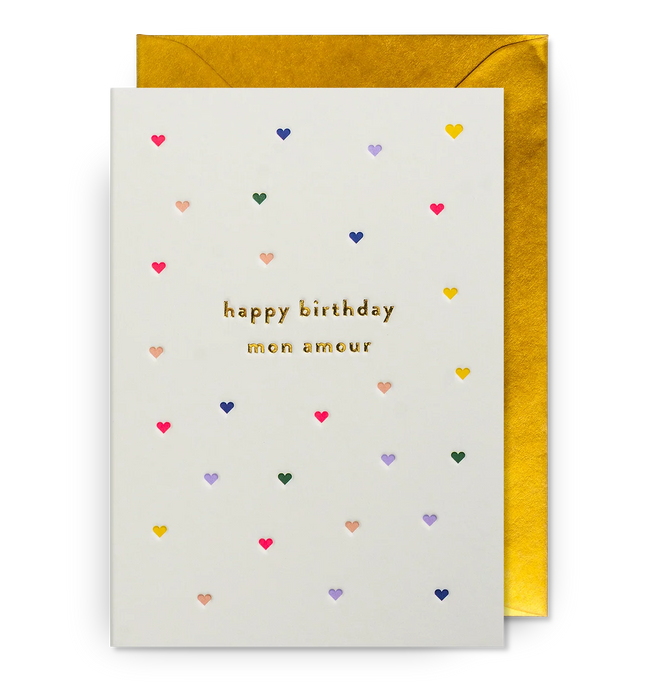 Grußkarte - Happy Birthday Mon Amour