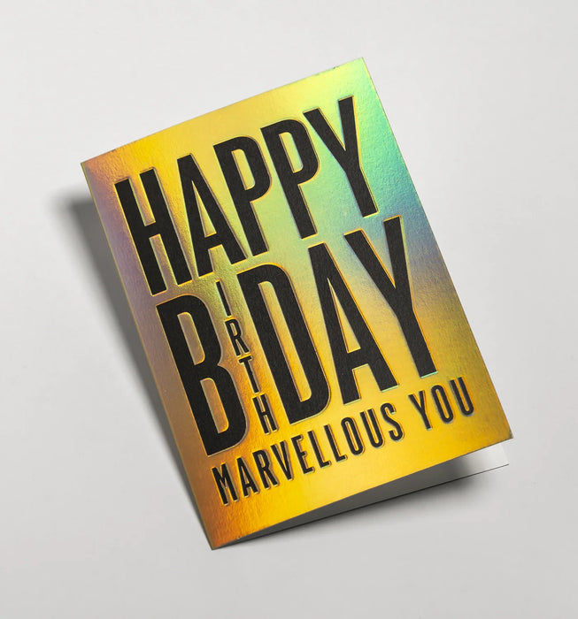 Grußkarte -Happy Birthday Marvellous You