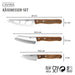 GEFU Käsemesser-Set CAVINA - 3-teilig