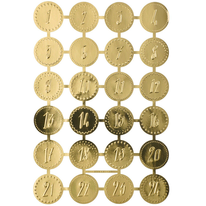 Glanzbilder Adventskalenderzahlen