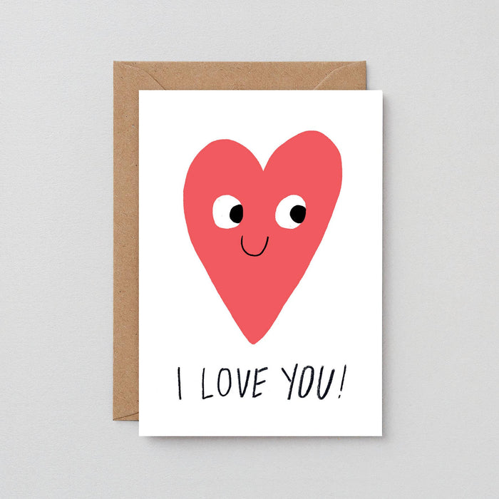 Grußkarte - I Love You Heart