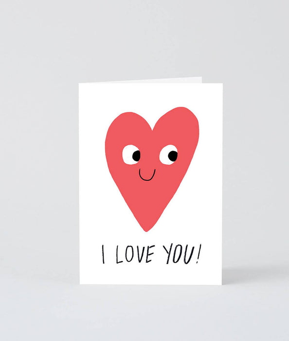 Grußkarte - I Love You Heart