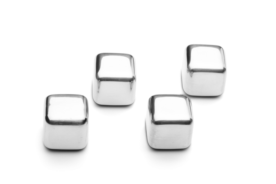 Weis Edelstahleiswürfel SET 4