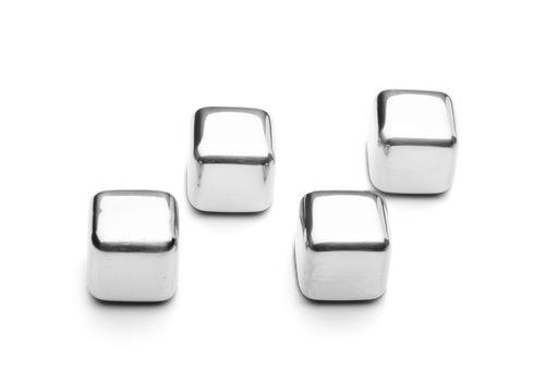 Weis Edelstahleiswürfel SET 4