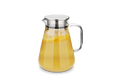 Karaffe / Teekanne aus Borosilikatglas mit Filter im Deckel - 1,2 l