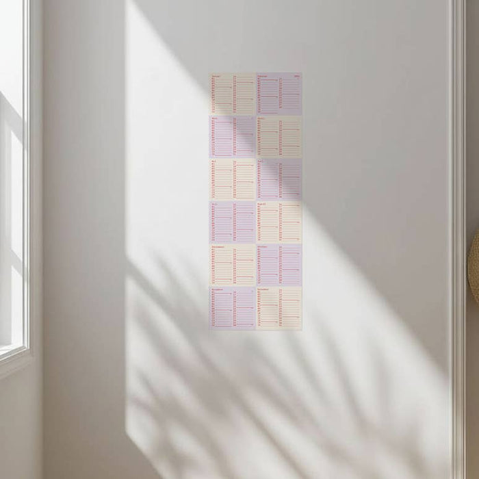 SQUARES Wandkalender 2026