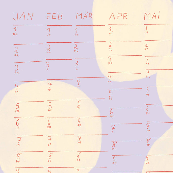 DOTS Wandkalender 2026