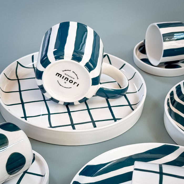 Schale GRID Groß - Gentle Green