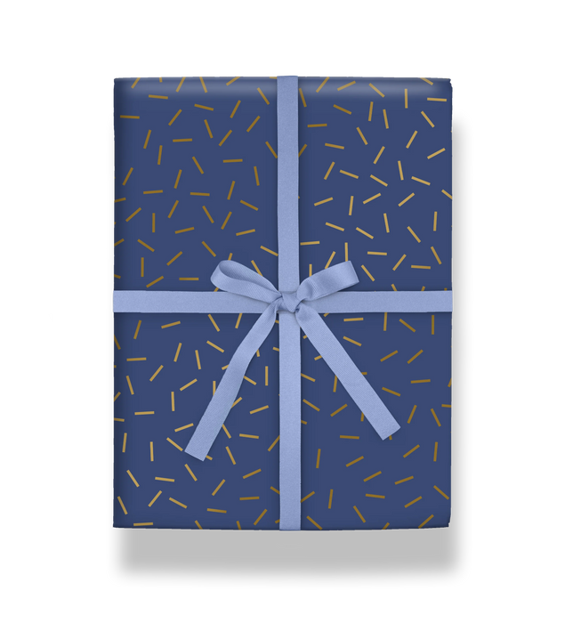 Geschenkpapier Weihnachten - Indigo Confetti