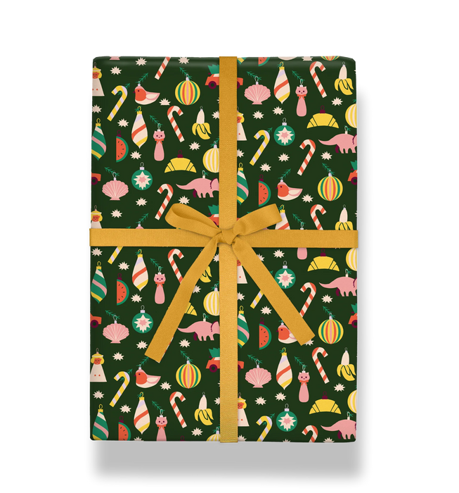 Geschenkpapier Weihnachten - Bauble X-mas