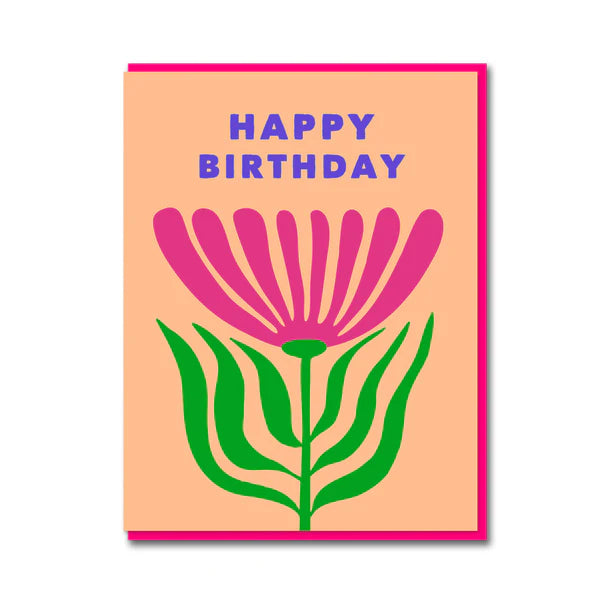 Grußkarte - Flower Power Barberton Daisy Birthday