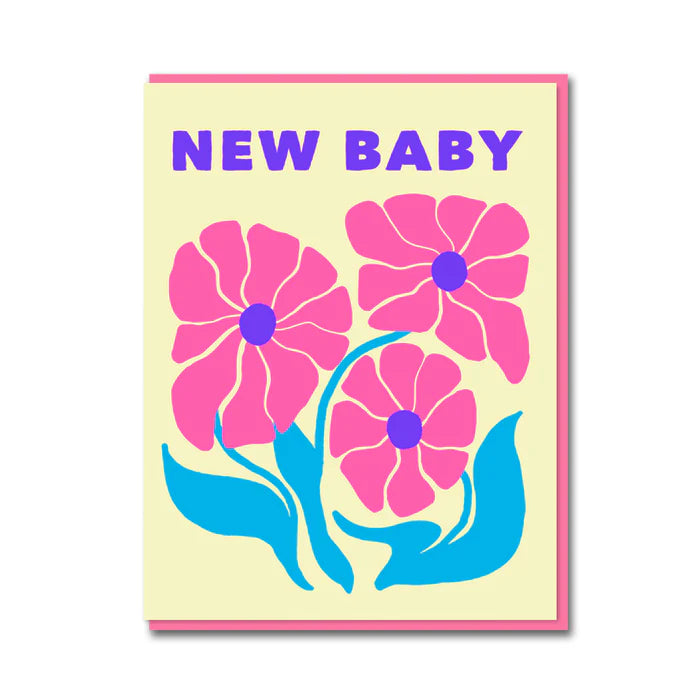 Grußkarte - Chrysanthemum New Baby