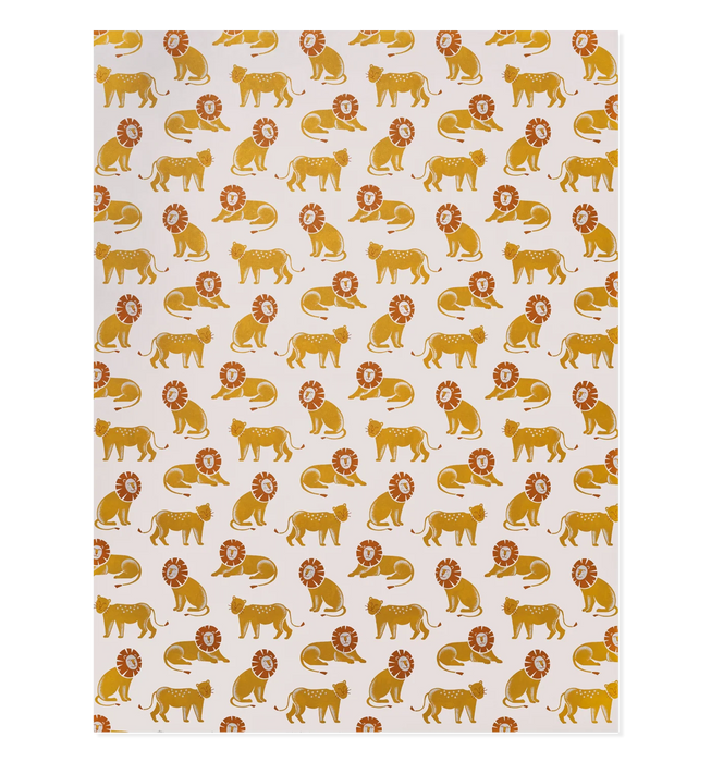 Lagom Design Geschenkpapier - Lions - by Ariana Martin