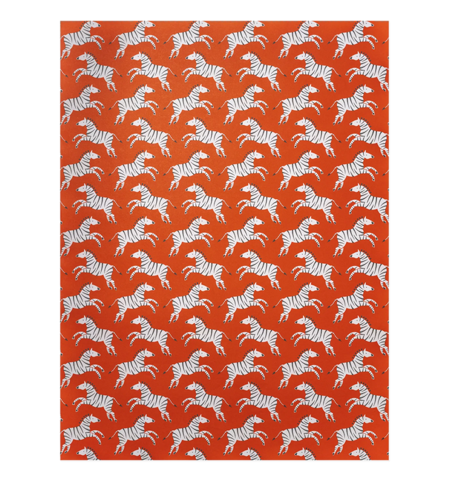 Lagom Design Geschenkpapier - Leaping Zebras - by Ariana Martin