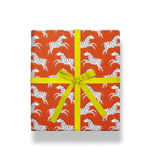Lagom Design Geschenkpapier - Leaping Zebras - by Ariana Martin