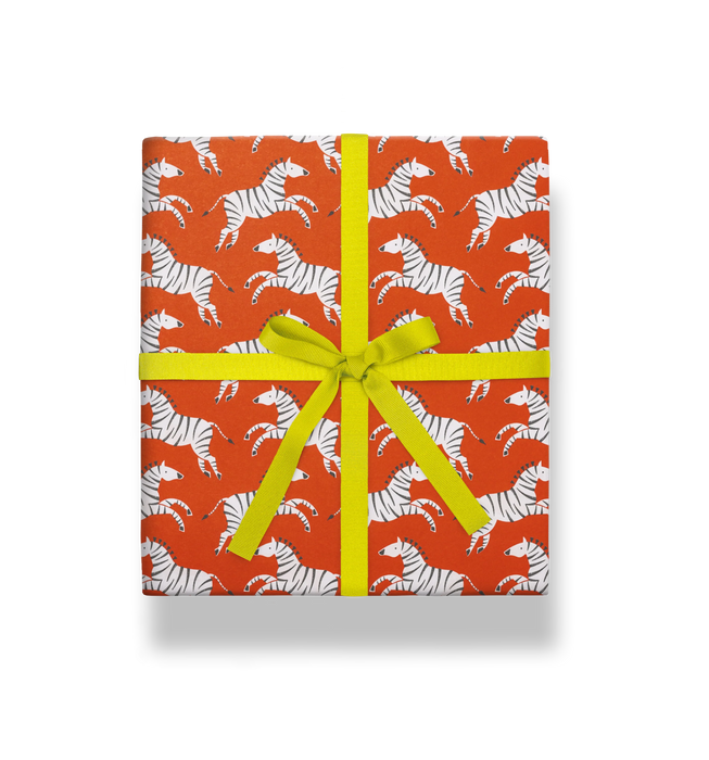 Lagom Design Geschenkpapier - Leaping Zebras - by Ariana Martin