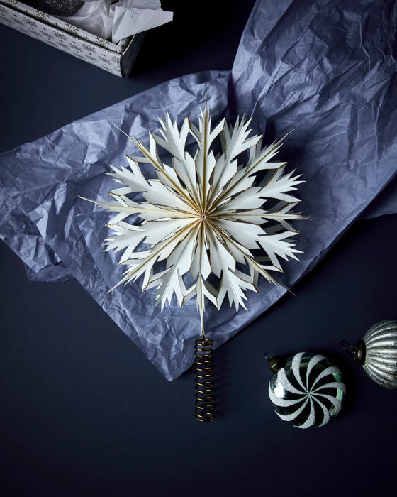 Weihnachtsbaumstern - HDAlsta, Weiß/Gold