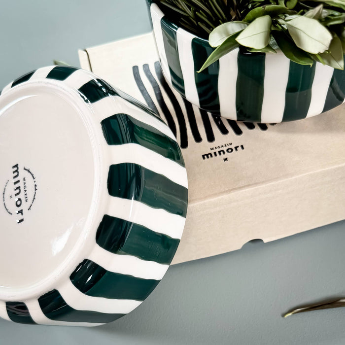 Schale Stripes - gentle green