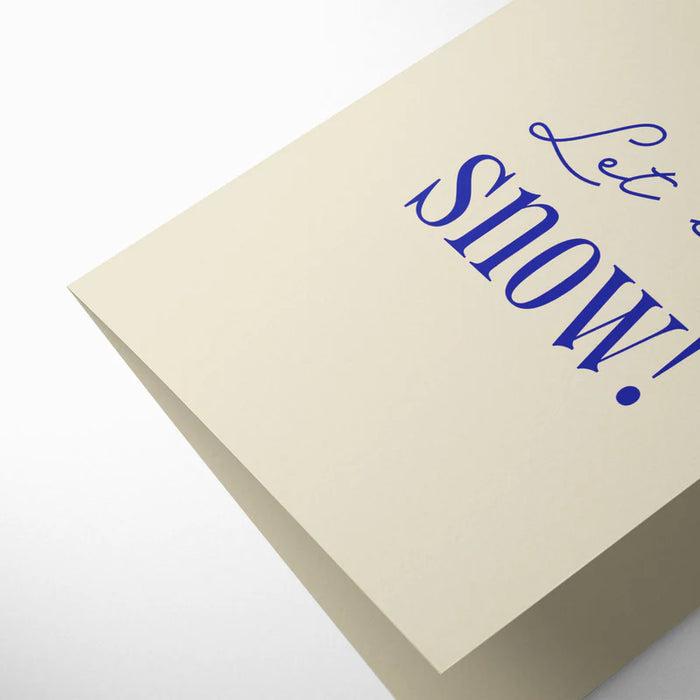 Grußkarte Weihnachten - Let it snow