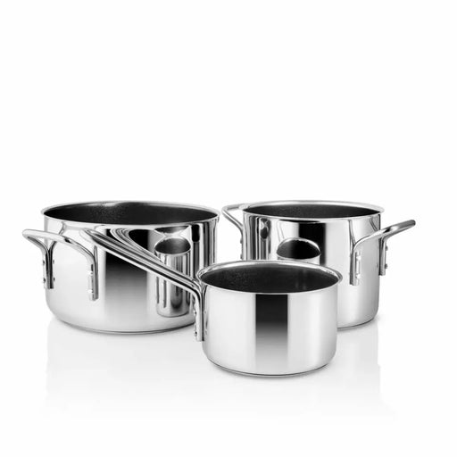 Eva Solo Stainless steel Topfset - 3 Teile - keramischer Slip-Let®-Antihaftbeschichtung