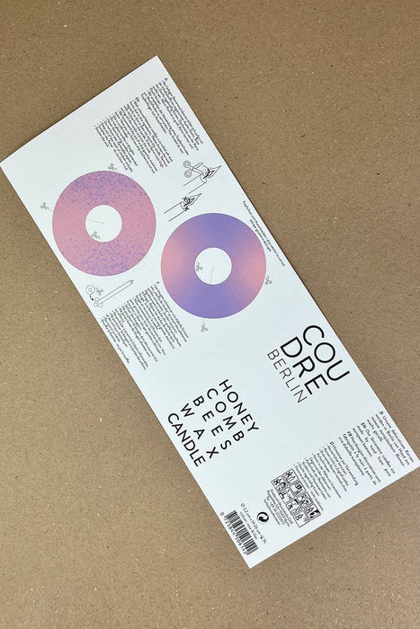 Bienenwachs Stabkerzen - rose & lilac