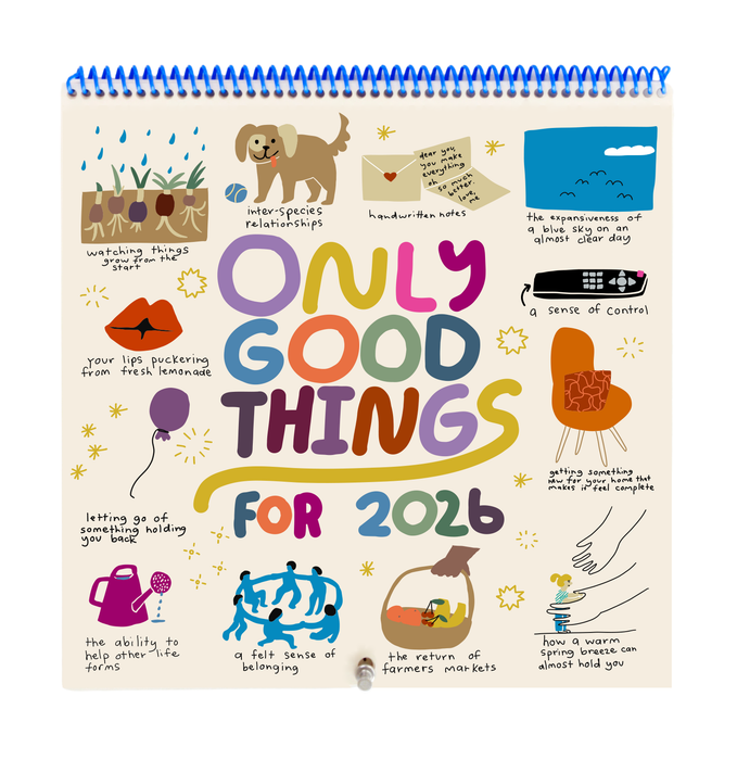 12-Monats-Wandkalender 2026 - Only Good Things