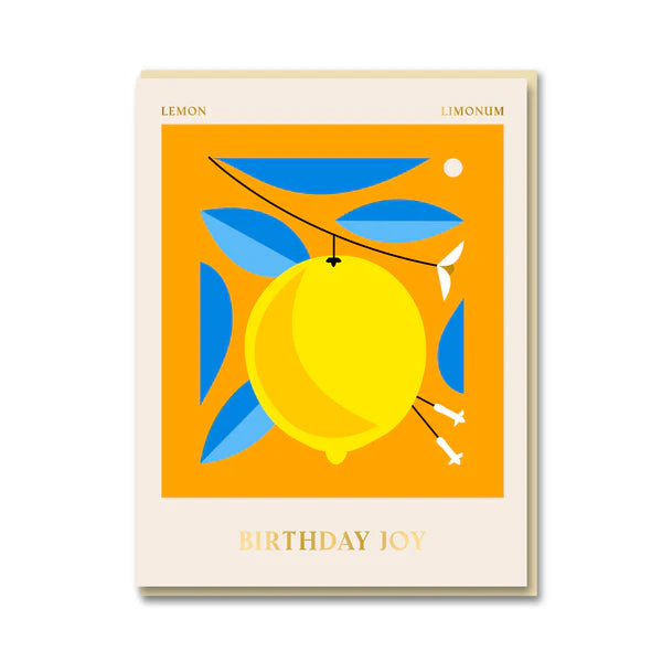 Grußkarte - Darling Clementine Lemon Birthday joy