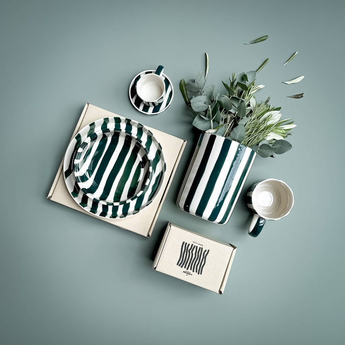 Schale Stripes - gentle green