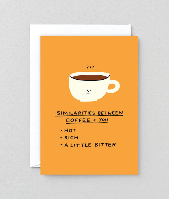 Grußkarte „Coffee Vs You“