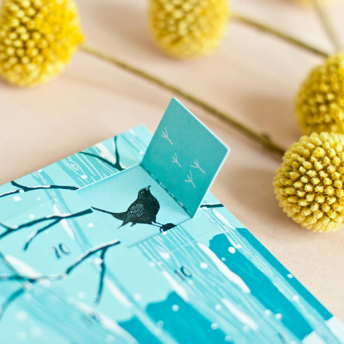 Adventskalender Postkarte Waldtiere A6