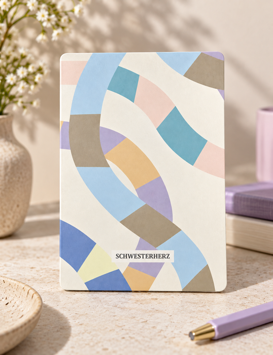 Schwesterherz Notizbuch A5 - Colored Lines