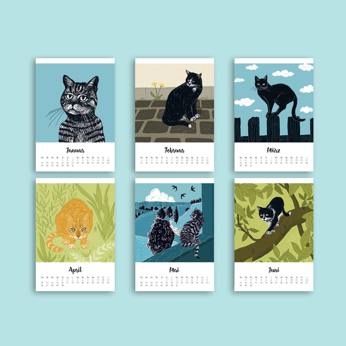Katzen - Katja Rub Kalender 2027