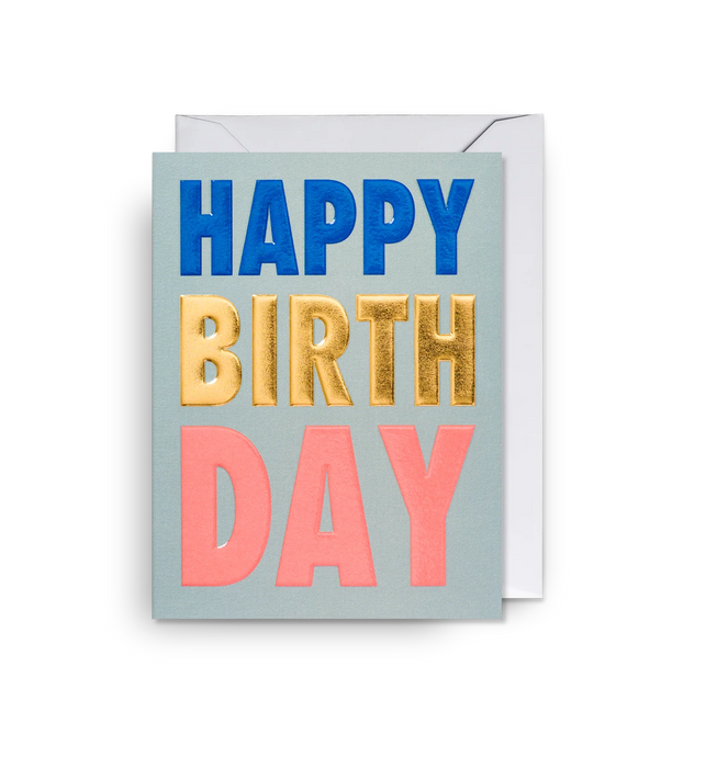 Grußkarte Geburtstag - Happy Birthday